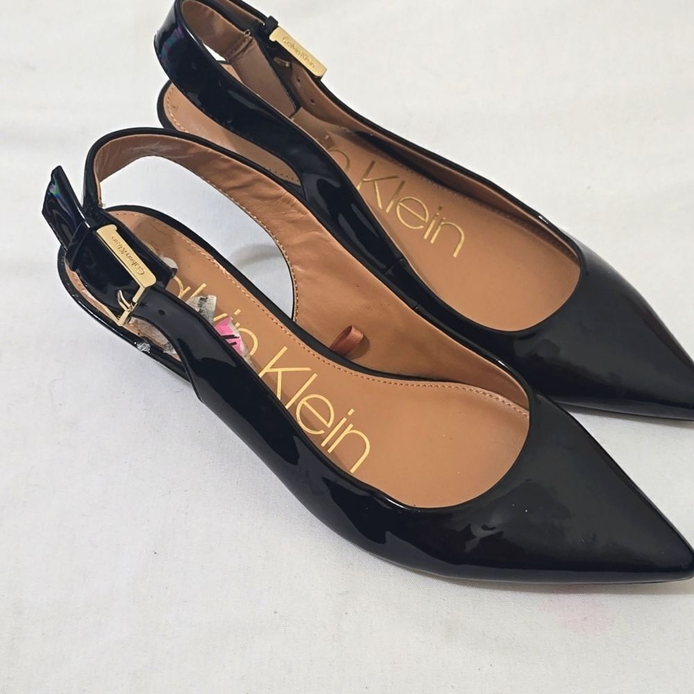 Classic Black Calvin Klein Small Heel 5.5